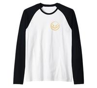 Bad Grin Evil Face Cattivo Sorriso subdolo Grunge Street Art Maglia con Maniche Raglan