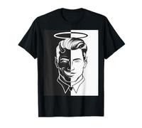 Bad Half Devil Angel Face per uomo Kind Good Maglietta