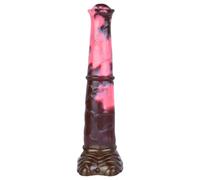 Dildo in Silicone a Forma Equina - 24cm (Marrone-Rosa)