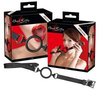 Bad Kitty - bavaglino con anello in silicone - nero