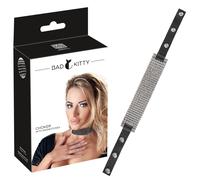 Collare Scintillante Bad Kitty con Strass (Nero)