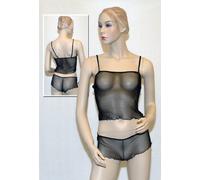 Imbracatura Corporale Effetto Pelle con Anelli a D "Bad Kitty" (Nero) - Taglia S/L