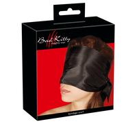 Bad Kitty Lungo Sciarpa Nera In Satin Leggermente Trasparente E Lucido Per
