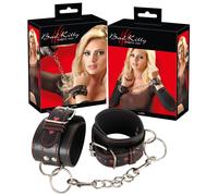 Manette Bondage Nere con Cuoricini Rossi