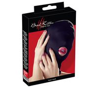 Maschera Erotica Nera "Bad Kitty" con Apertura Bocca