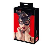 Bad Kitty - maschera gatto in pelle sintetica con strass - nera (S-L)