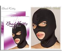 Bad Kitty Maschera Gotica Per Il Viso Con Aperture Occhi E Bocca Nera