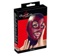 Maschera Lucida con Cuore di Bad Kitty - Nero e Rosso