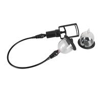 Succhia Capezzoli a Pompa con Mini Vibratore 2 Coppe Sex toy stimolatore Seno