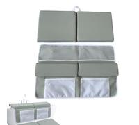 Bad Knieer - Set di 2 x vasca da bagno per ginocchia e gomiti, imbottitura per ginocchia lavabile per il bagno dei bambini, morbido pad per pomelli da bagno con 4 tasche organizer per un comodo bagno