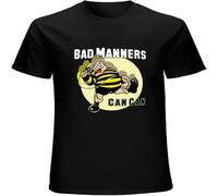 Bad Manners Singer T-Shirt Graphic Printed Mens Mens Unisex Tee Black S