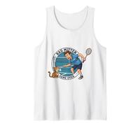 Bad Mitten! Badminton Cat Lover Divertente volano Design Canotta