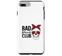 Bad Moms Club Skull Funny Daying Festa della mamma Custodia per iPhone 7 Plus/8 Plus
