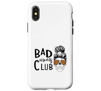Bad Moms Club Skull Funny Daying Festa della mamma Custodia per iPhone X/XS