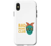 Bad Moms Club Skull Funny Daying Festa della mamma Custodia per iPhone X/XS