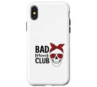 Bad Moms Club Skull Funny Daying Festa della mamma Custodia per iPhone X/XS
