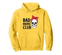 Bad Moms Club Skull Funny Daying Festa della Mamma Felpa con Cappuccio
