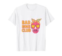 Bad Moms Club Skull Funny Daying Festa della Mamma Maglietta