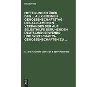 Bad Nauheim, Vom 5. Bis 8. September 1910 (Copertina rigida)