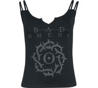 Bad Omens Crown Donna Top Nero L 95% Viscosa, 5% elasthane Regular