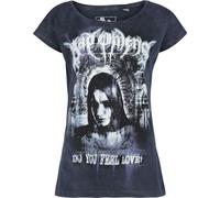 Bad Omens Goth Donna T-Shirt Blu 100% Cotone Regular