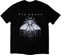 Rock Off officially licensed products Bad Omens Band Logo Moth T Shirt Size M