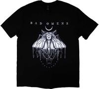 Rock Off officially licensed products Bad Omens Band Logo Moth T Shirt Size S