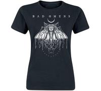 Bad Omens Moth Donna T-Shirt Nero 100% Cotone Regular