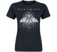Bad Omens Moth Donna T-Shirt Nero 100% Cotone Regular