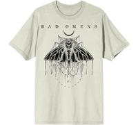 Bad Omens 'Moth' (Naturale) T-Shirt - NUOVO E UFFICIALE
