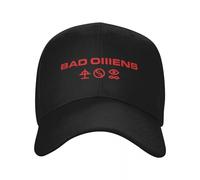Bad Omens Rosso L da Sole Unisex alla Moda Rock Music Dad Hat Cappellini Snapback Regolabili Sportivo Estivo Sorpresa Perdona per Sempre Regalo per Studenti alla Moda Be Beautiful Vibes