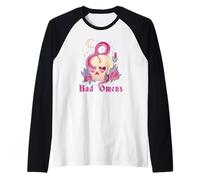 Bad Omens Serpente E Teschio Grunge Goth Donne Bad Presagio Maglia con Maniche Raglan