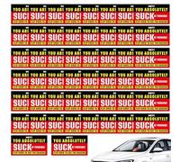 Bad Parking Cards 50 pezzi - divertenti note di avvertimento parabrezza auto per impropri, carta impermeabile promemoria scivolano con design con stampa grassetto, avviso conducente biglietti stile