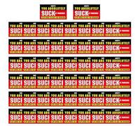 Bad Parking Stickers - Bad Parking Cards | 50X Funny You Parked Like an Idiot Cards | Bad Parking Notes Biglietti da Visita | Auto Scherzi | Carte divertenti per violazione del parcheggio