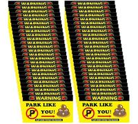 Bad Parking Stickers, Fake Parking Ticket Warning Sign - 50 biglietti da visita, biglietti da visita, brutte note, scherzi, divertente calza Stuffers