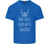 Bad Ragazze Raid Con Ragnar Vikings Valhalla Uomo Cotone T-Shirt