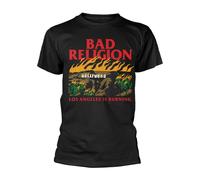 BAD RELIGION - BURNING BLACK T-Shirt Medium