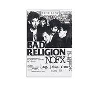 Bad Religion NOFX, poster vintage "Big Drill Car at Lguanas" del 1990 su tela, poster estetici per camera da letto, soggiorno, decorazione da parete, 40 x 60 cm