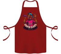 Bad Santa Claus Divertente Skull Beer Alcol Cotone Grembiule 100% Biologico