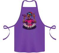 Bad Santa Claus Divertente Skull Beer Alcol Cotone Grembiule 100% Biologico