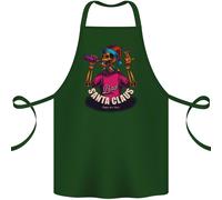 Bad Santa Claus Divertente Skull Beer Alcol Cotone Grembiule 100% Biologico