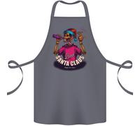 Bad Santa Claus Divertente Skull Beer Alcol Cotone Grembiule 100% Biologico