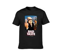 Bad Taste, Retro, Movie, Peter Jackson, Spitting Image, Unisex 100% Cotton Short-Sleeve T-Shirts Black XL