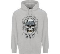 Bad To The Bone Felpa Teschio Angelo Moto Uomo