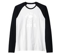 Bad to The Bone - Scheletro Rocker Rebel Biker Attitude Maglia con Maniche Raglan, Uomo, Bianco/Nero, L