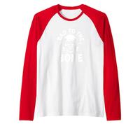Bad to The Bone - Scheletro Rocker Rebel Biker Attitude Maglia con Maniche Raglan, Uomo, Rosso/Bianco, S