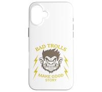 Bad Trolls Make Story divertente Troll Custodia per iPhone 16 Plus