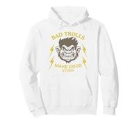 Bad Trolls Make Story Divertente Troll Felpa con Cappuccio
