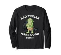 Bad Trolls Make Story Divertente Troll Maglia a Manica
