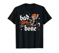 Bad Two The Bone - Scheletro per Il Secondo Compleanno, Stile Vintage Maglietta con Stampa Grafica Economica